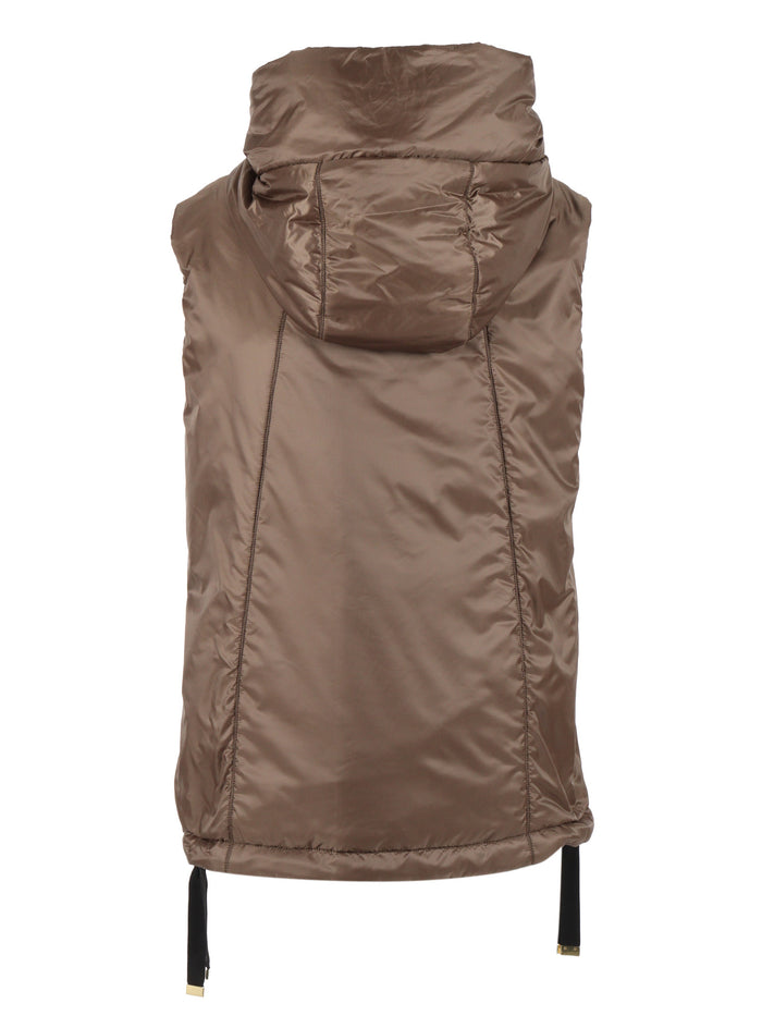 PADDED WAISTCOAT Brown Vest