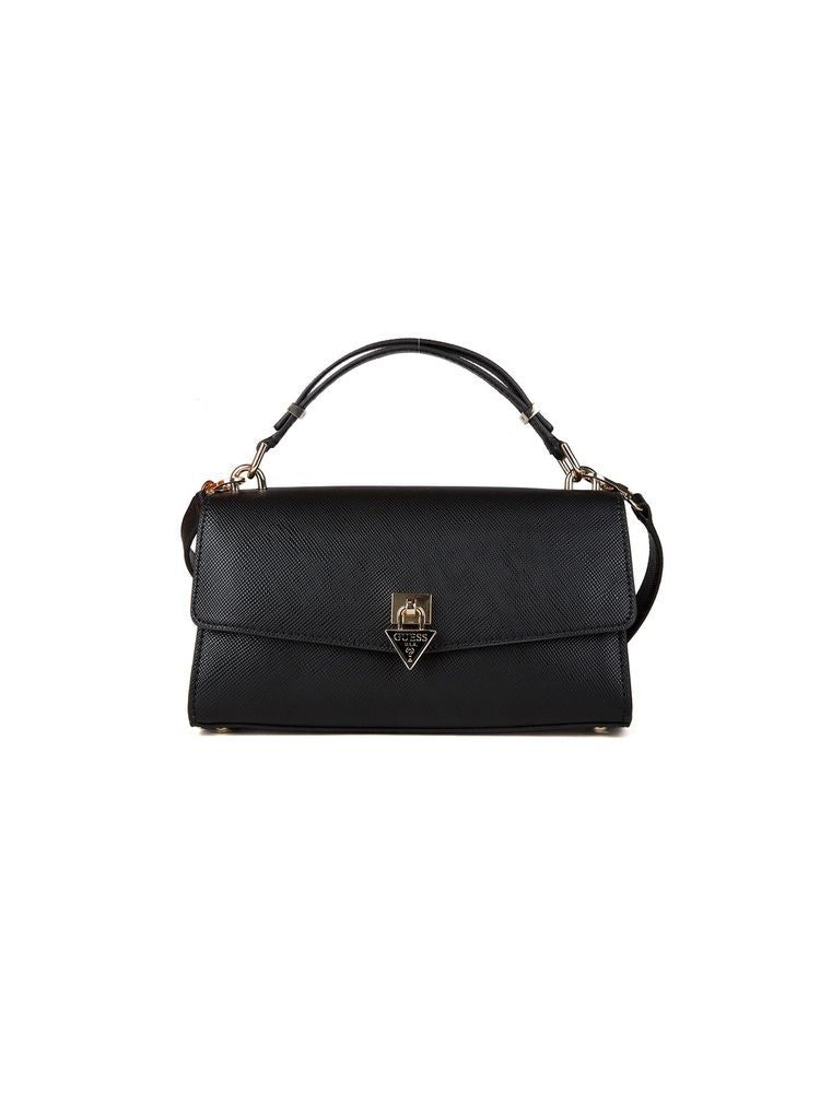 Guess 100% Polyurethane top handle bag in black