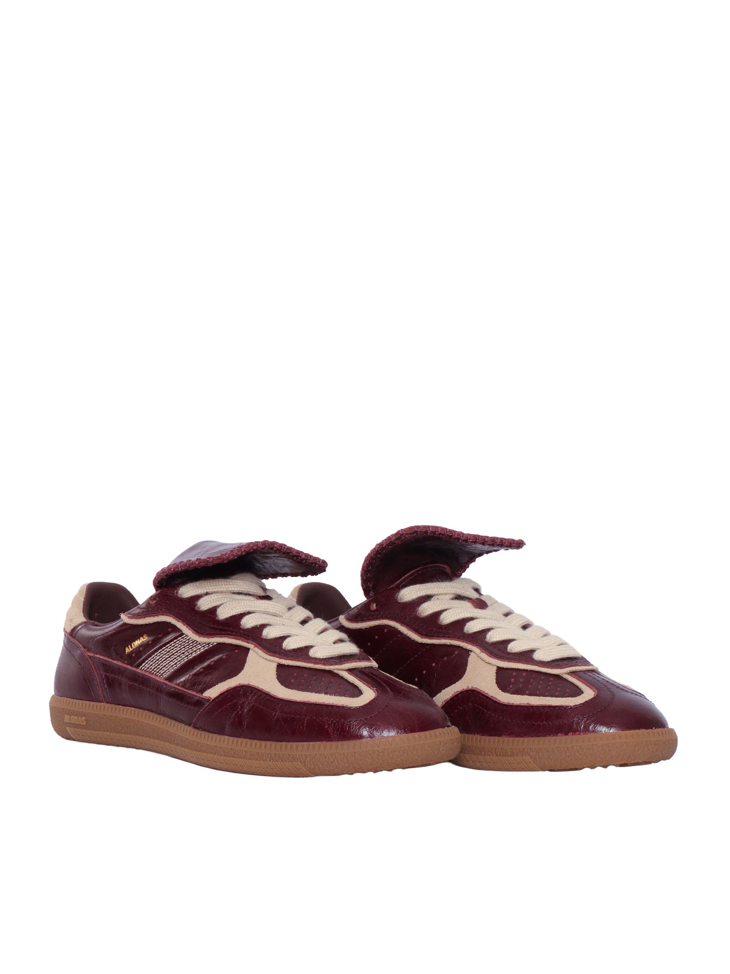 Tb.490 Club Patent Deep Burgundy Leather Sneakers Altezza tacco 2 cm Red