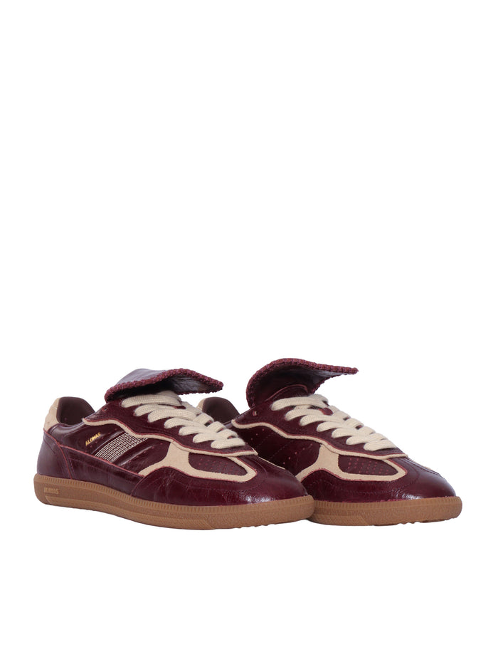 Tb.490 Club Patent Deep Burgundy Leather Sneakers Altezza tacco 2 cm Red