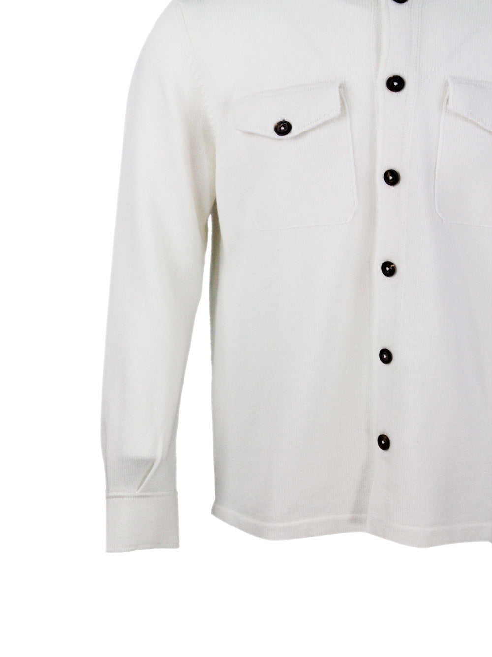 Eleventy Sweaters White 100ws