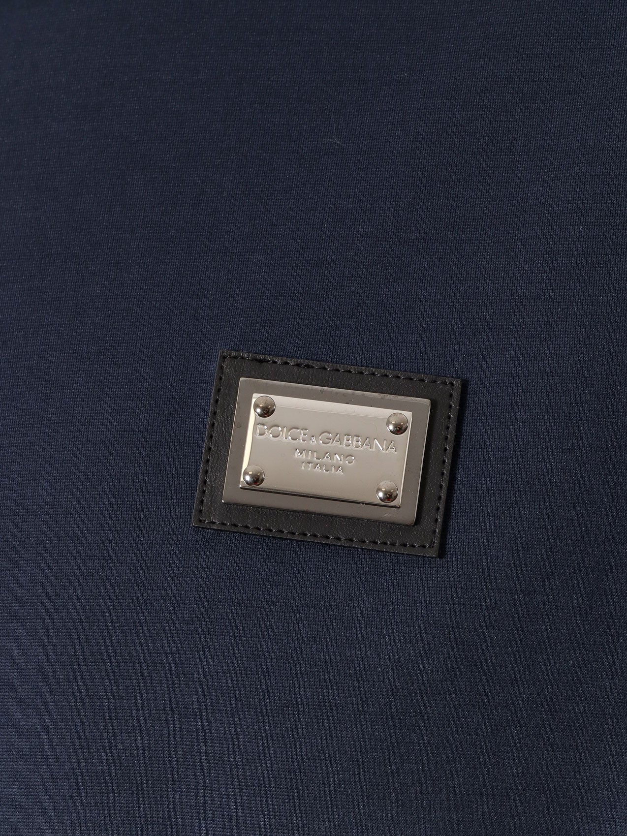 Dolce & Gabbana Jackets Blue Cotone Nylon Elastan