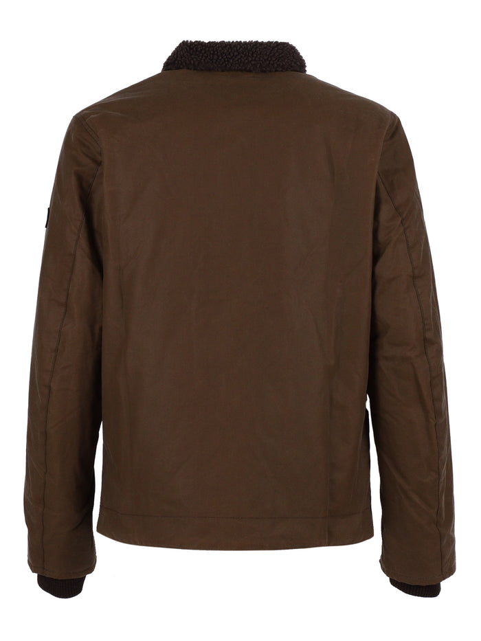 MAYBURN WAX JKT Beige Waxed Cotton Heavy Jacket