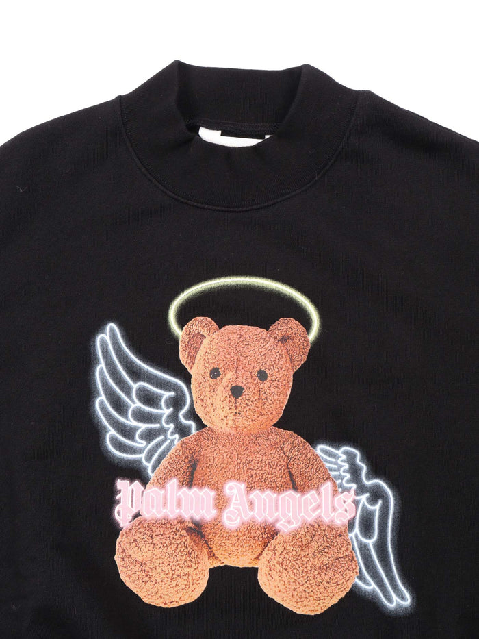 Pa Bear Angel Crewneck Black - Brown Sweatshirt