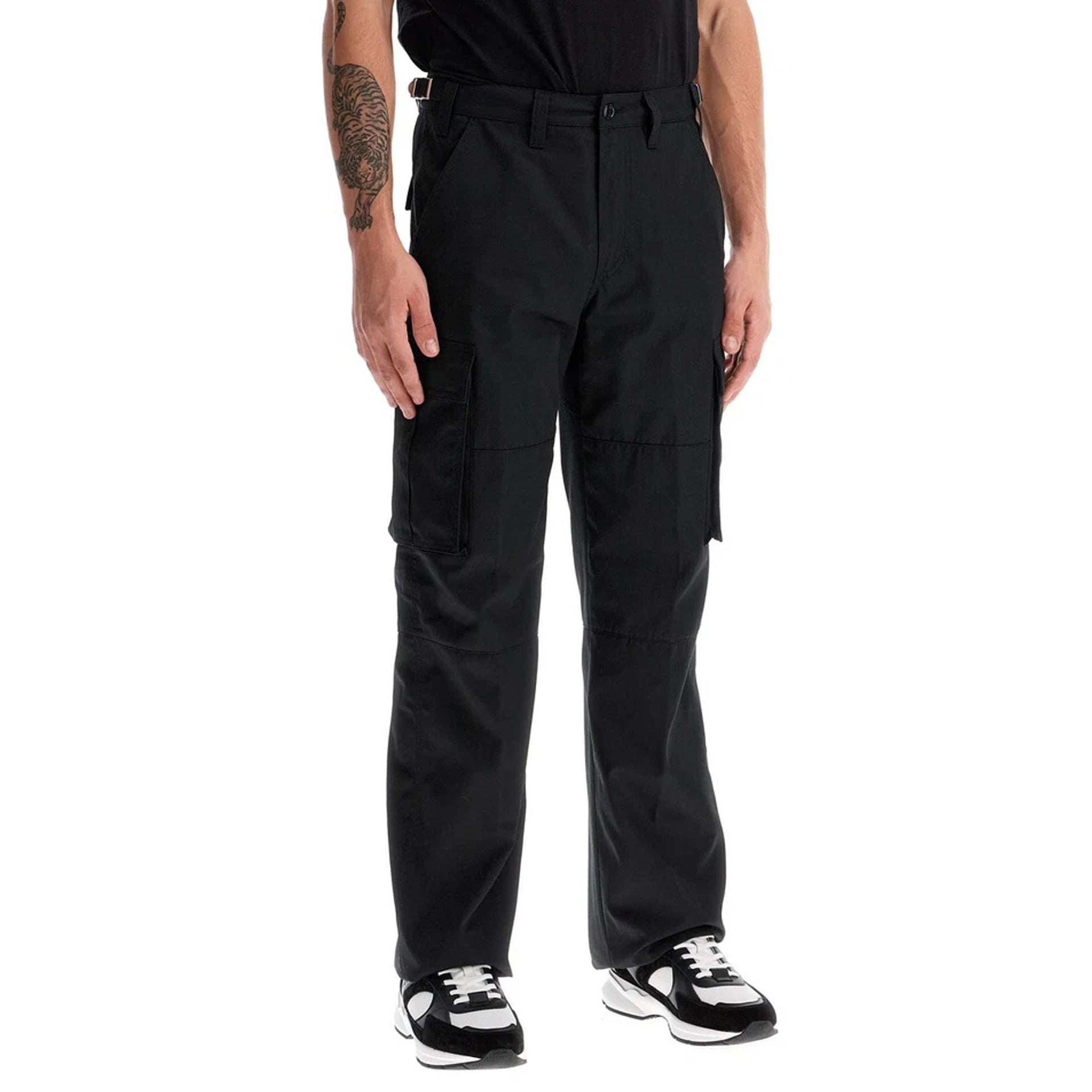 Céline Cargo Pants Black Cotton Polyester