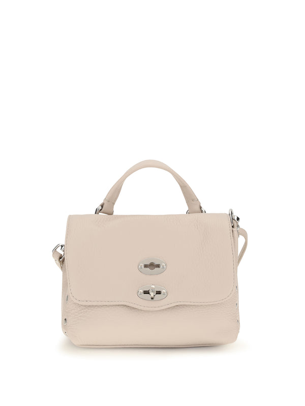 Zanellato 100% Calf Leather Bos Taurus top handle bag in white
