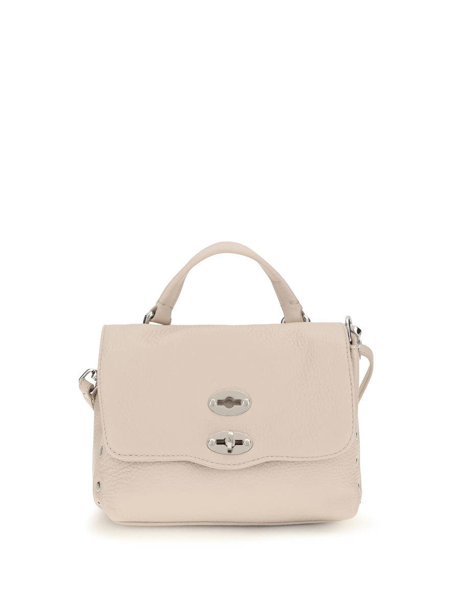 Zanellato 100% Calf Leather Bos Taurus top handle bag in white
