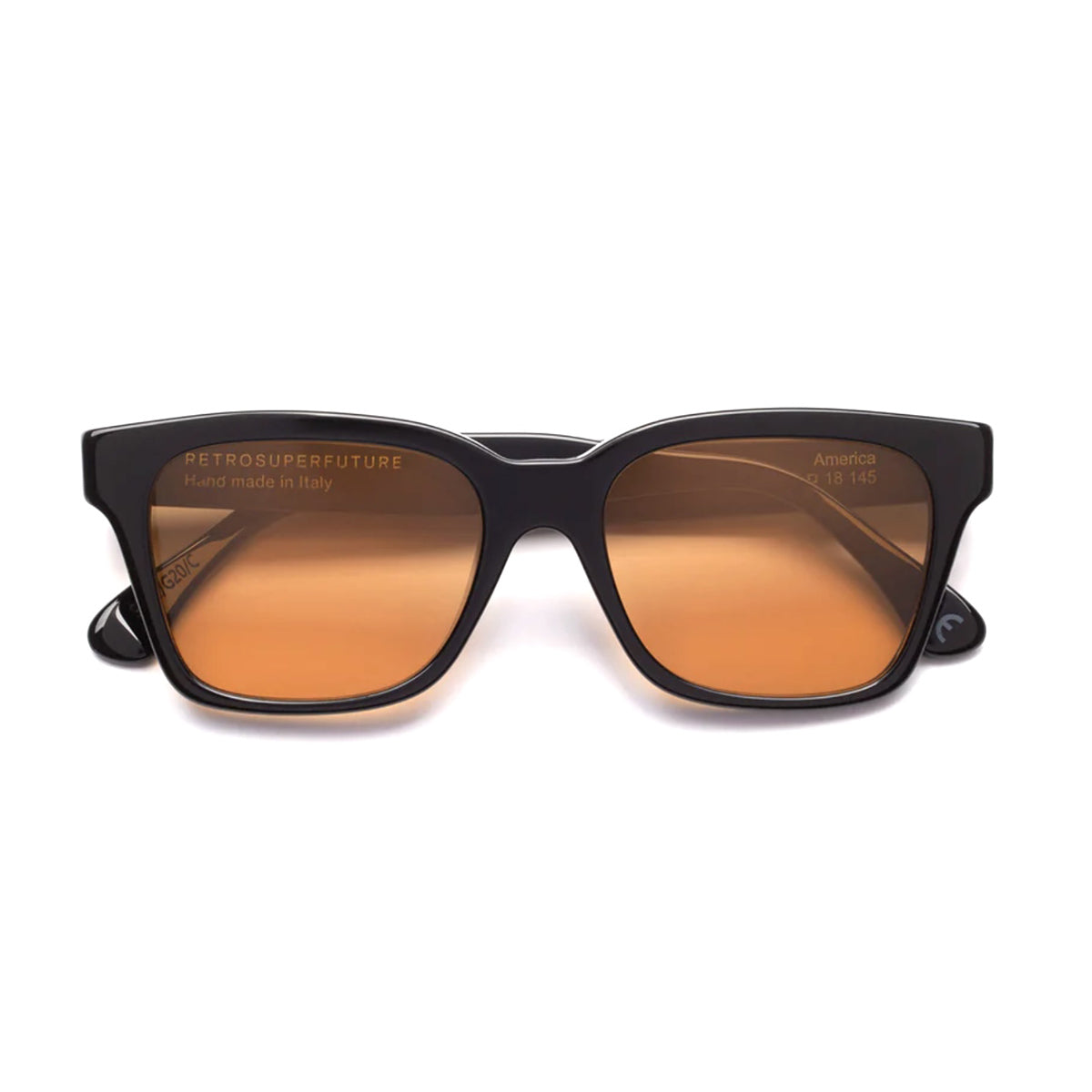 AMERICA REFINED BLACK Nero Acetate Occhiali Sole