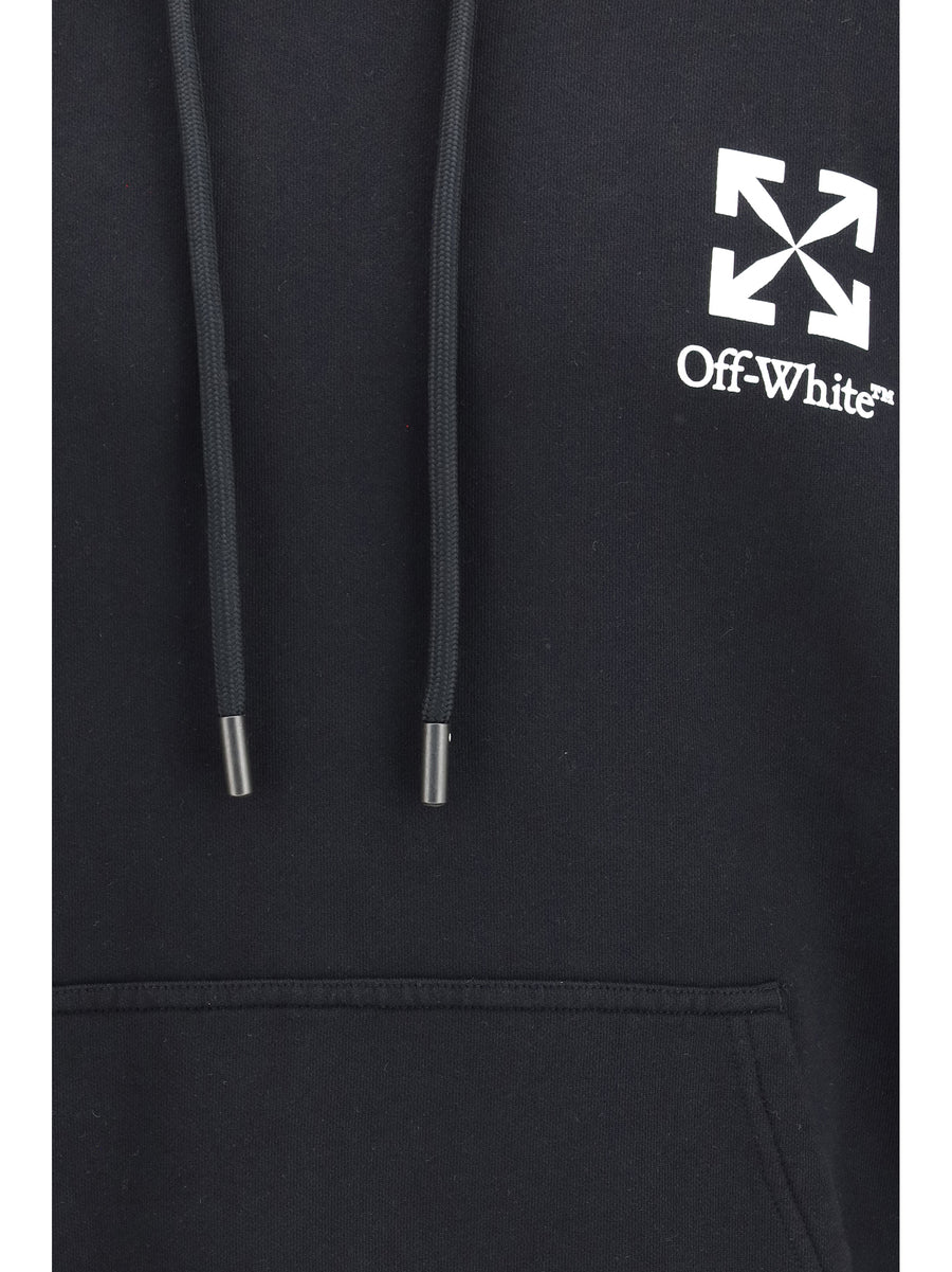 Hoodie Small Arrow Skate Black Cotton Sweatshirts
