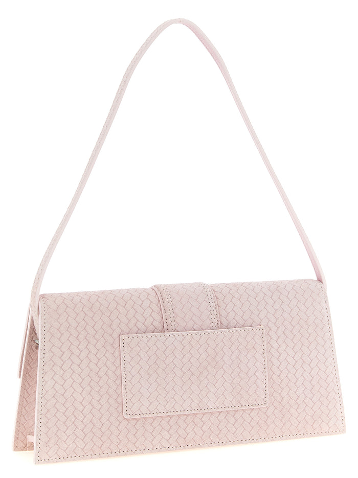 Le Bambino Long Shoulder Bag Pink Calfskin Leather (bos Taurus)