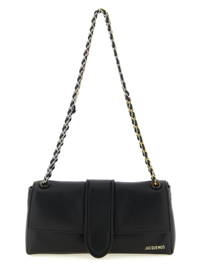 Le Bambino Chaîne Shoulder Bag Black Lamb Leather (ovis Aries)