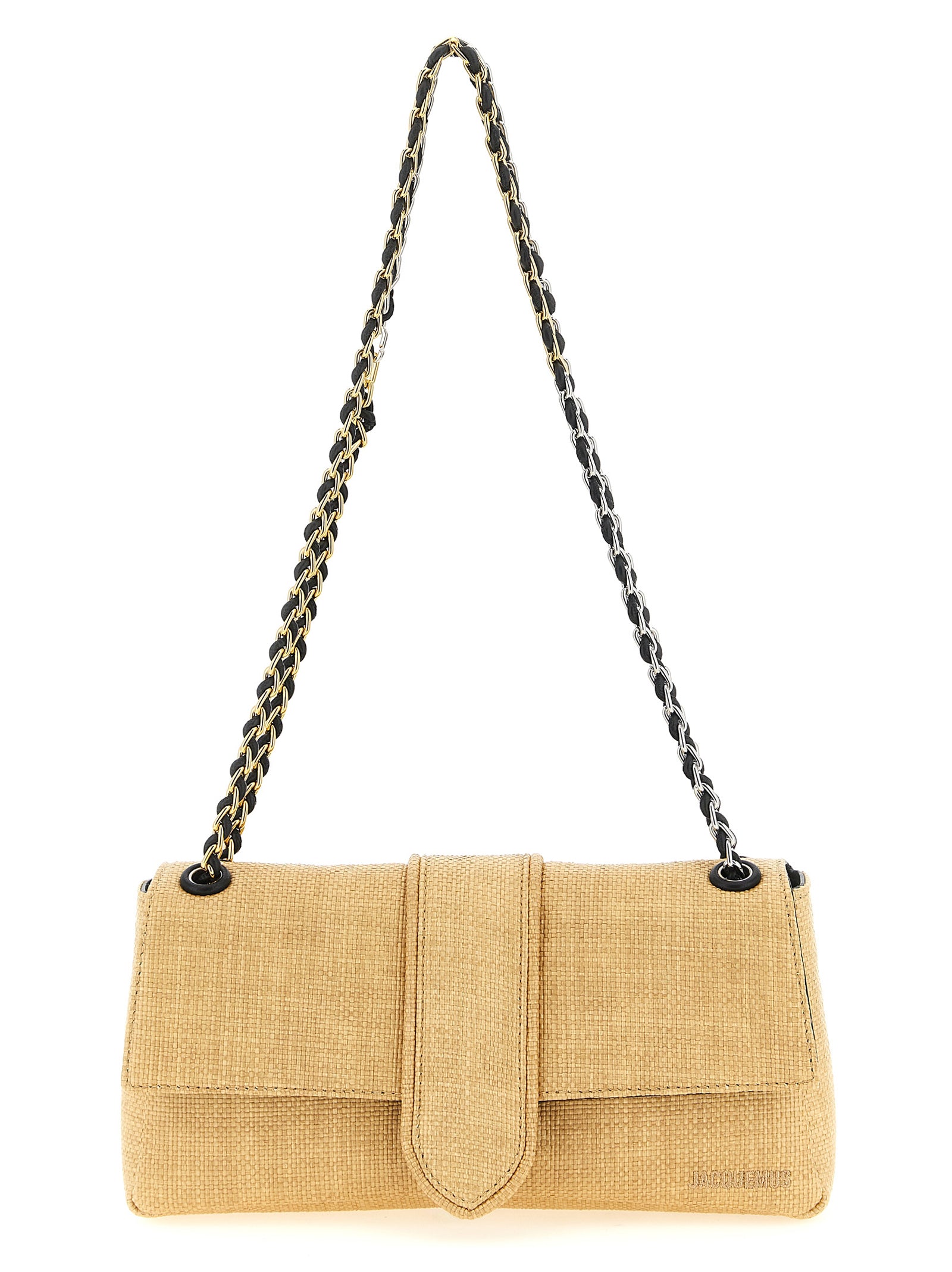 Le Bambino Chaîne Shoulder Bag Beige Polyamide