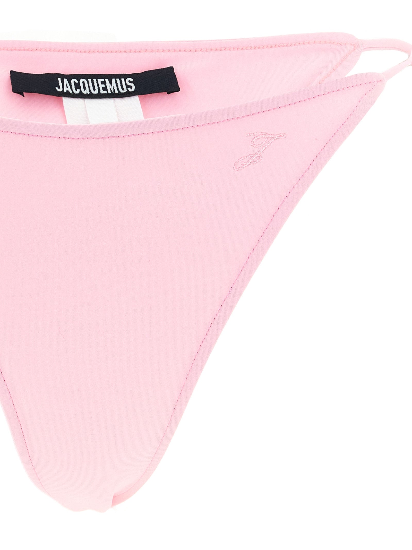 Le Bas De Plage Triangle Bikini Briefs Pink Polyamide Beachwear