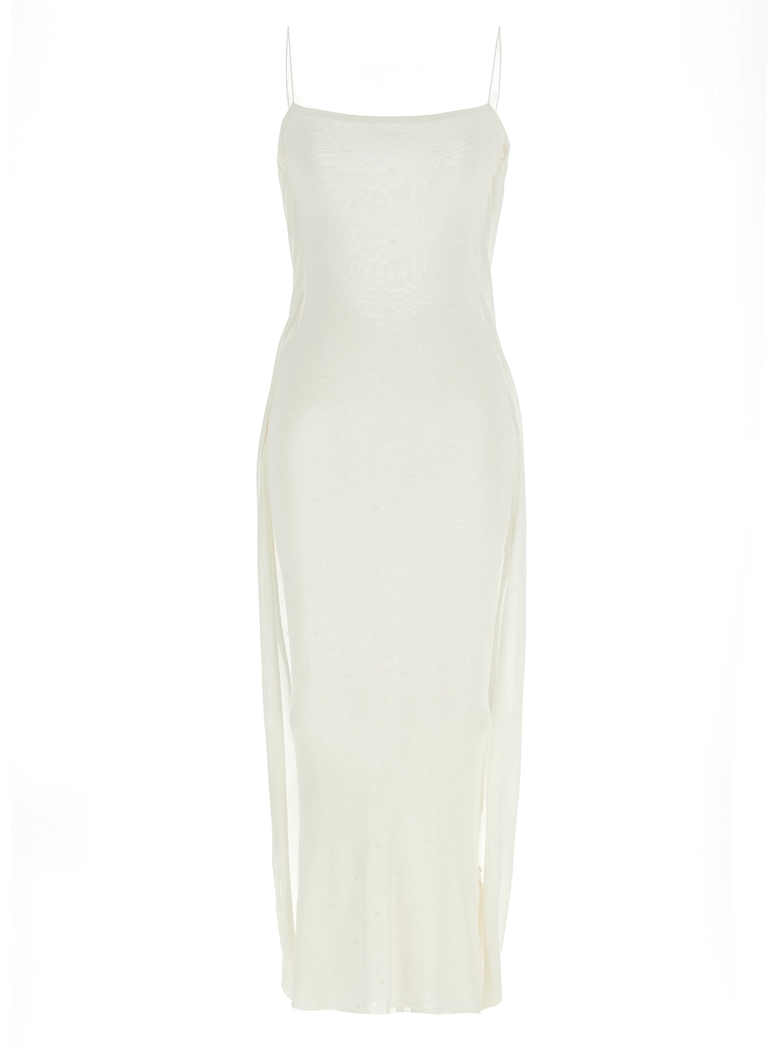 La Robe Maille Plumetis dress White Viscose