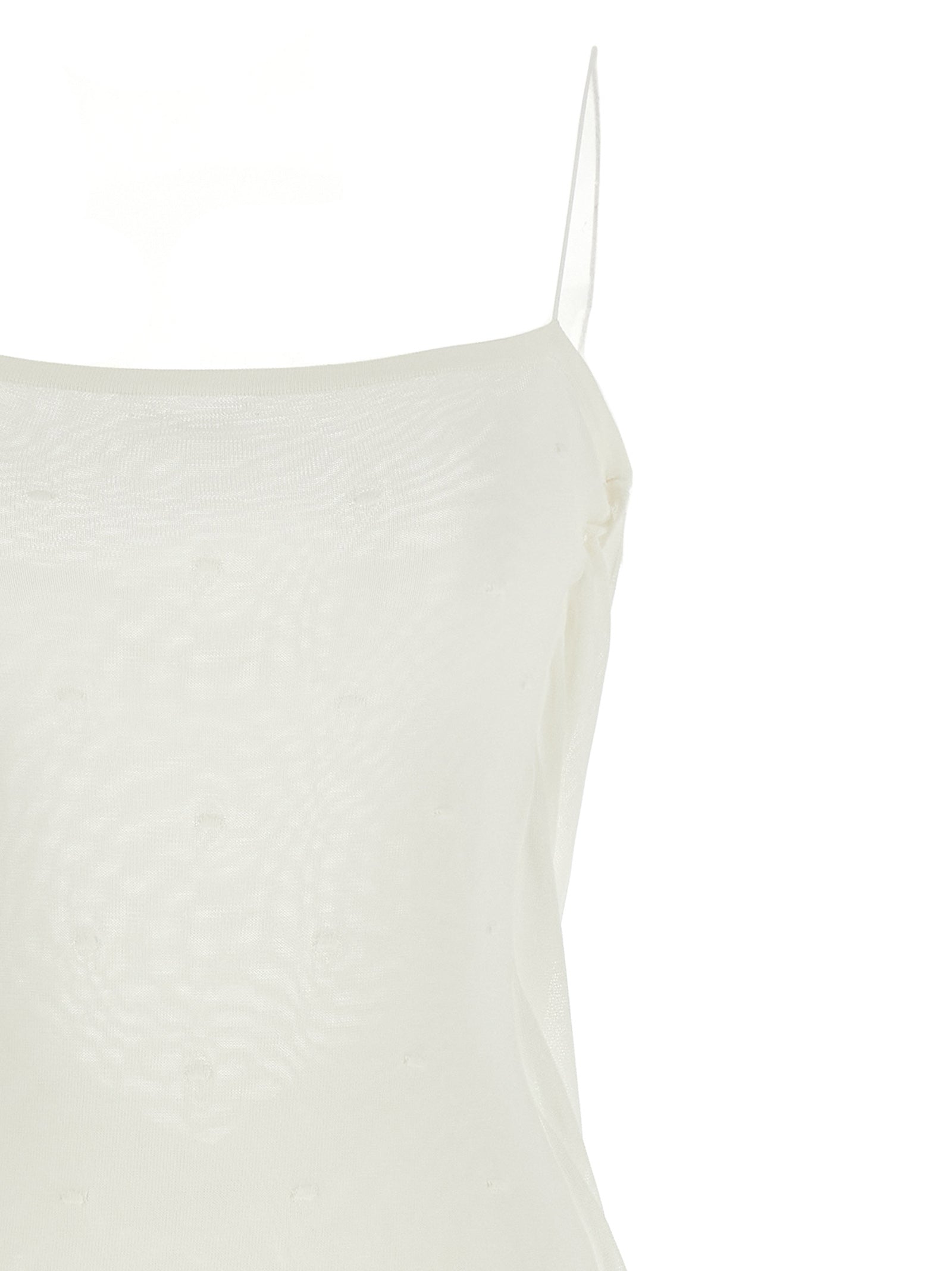 La Robe Maille Plumetis dress White Viscose