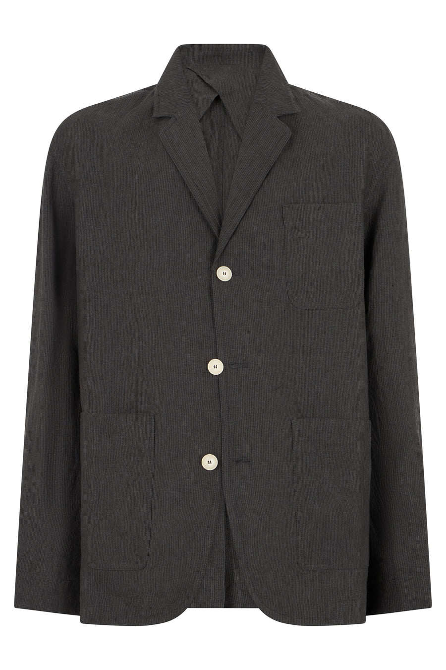 Jacket Single-Breasted Grey Viscose Suit & Dinner
