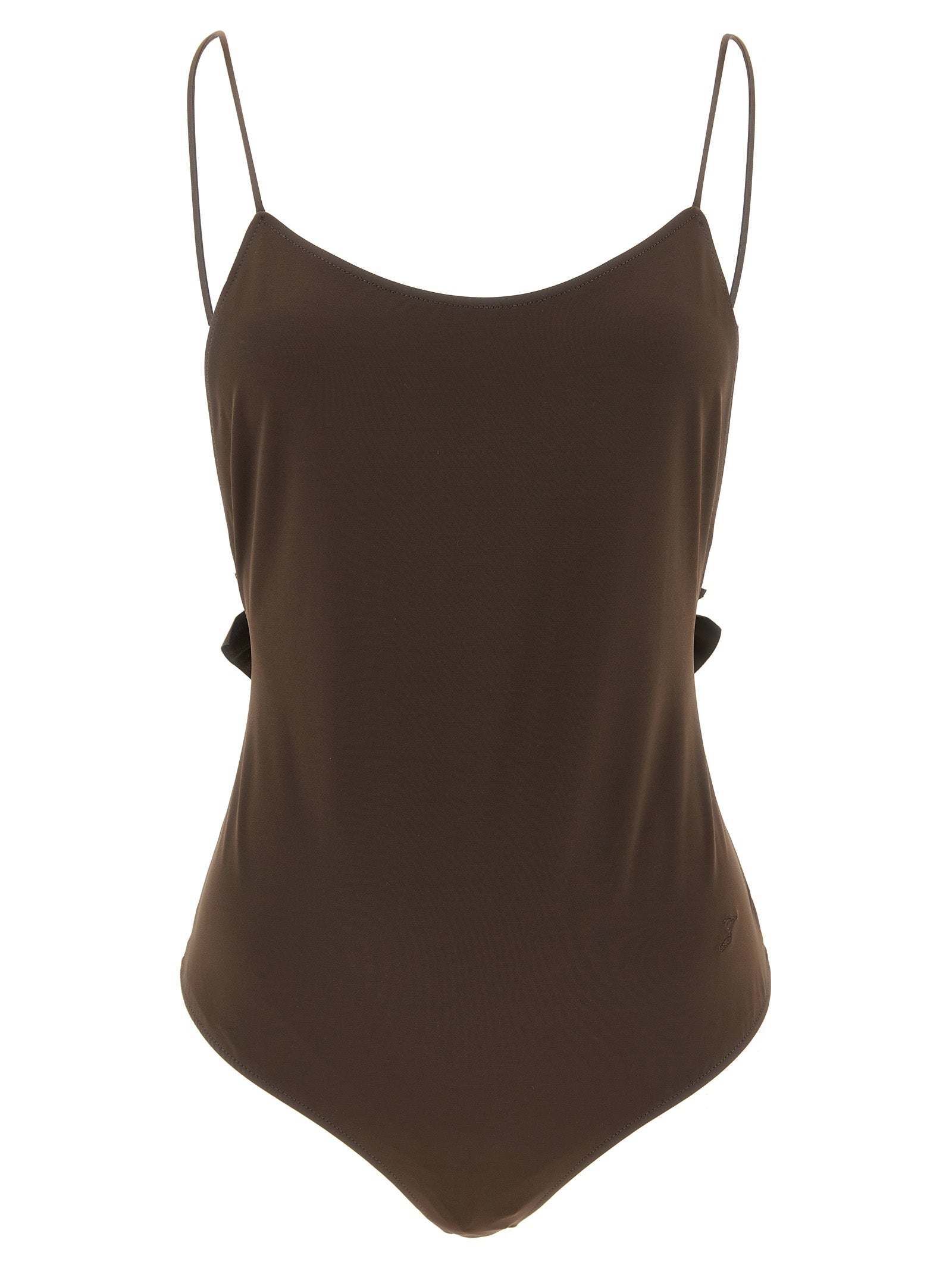 Le Maillot Cabana One-Piece Swimsuit Brown Polyamide Beachwear