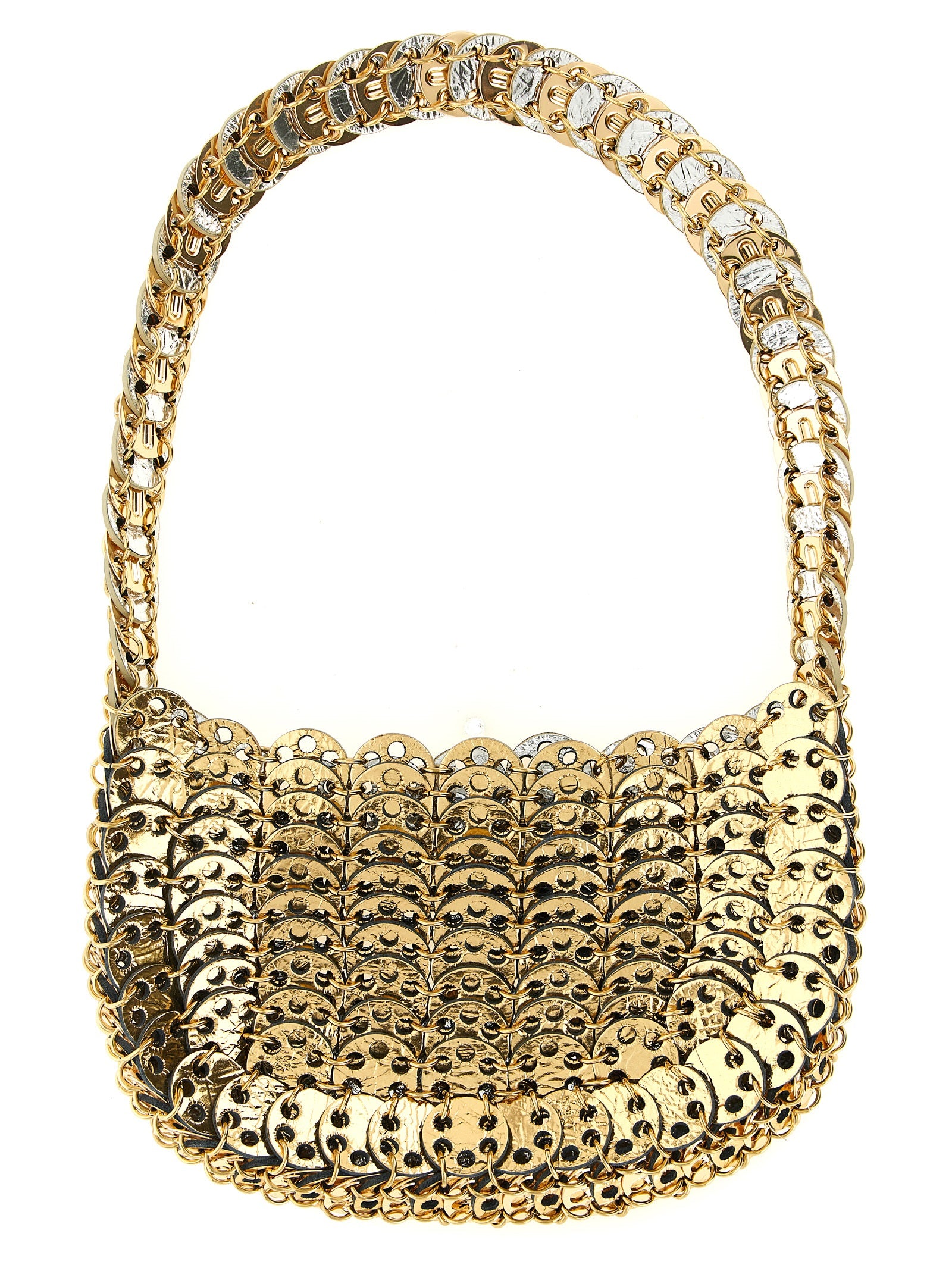 Moon Flip reversible shoulder bag Multicolor Calfskin Leather Steel