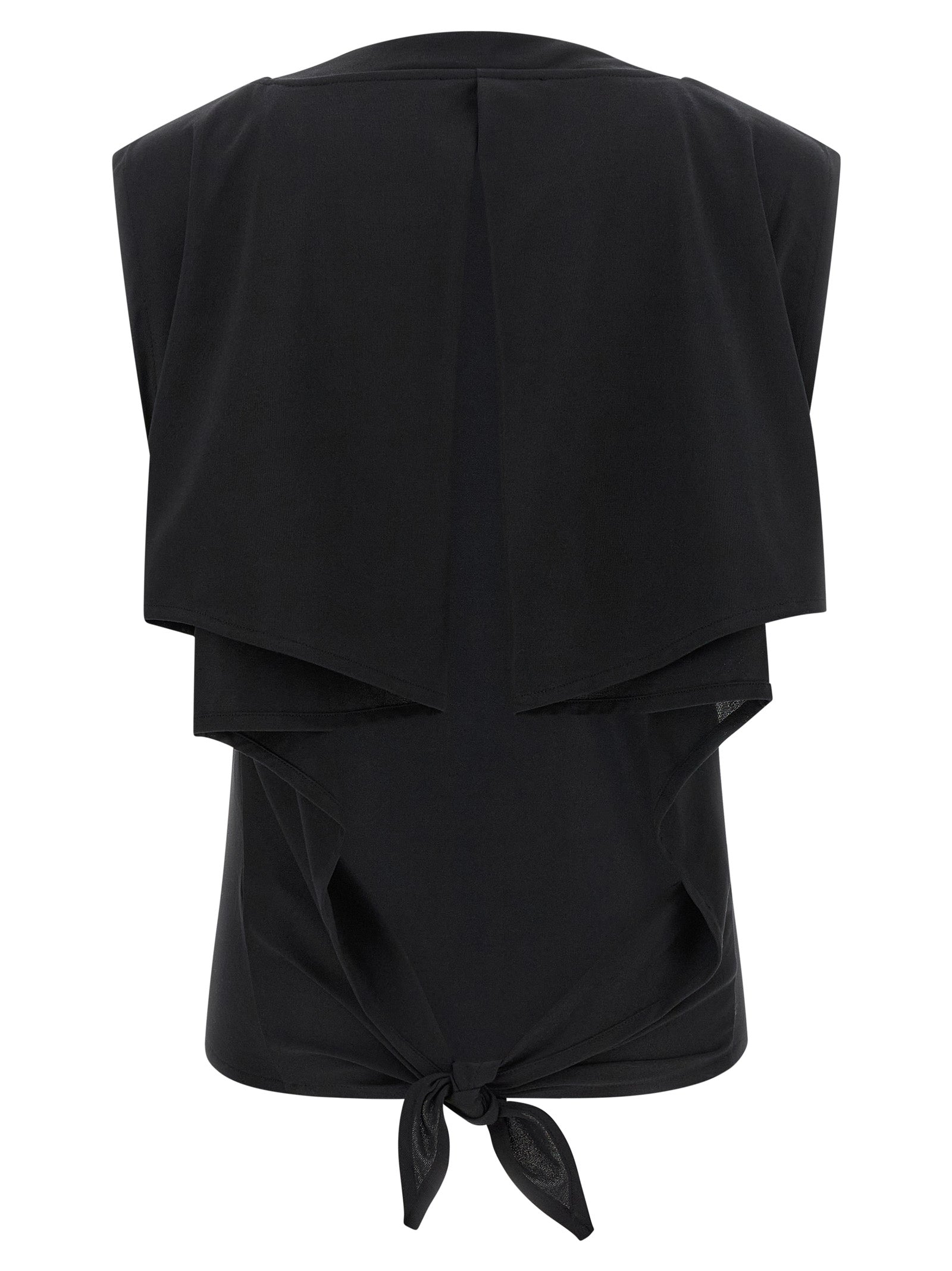 Le Marcel Moisson Top Black Paper Polyester Tops