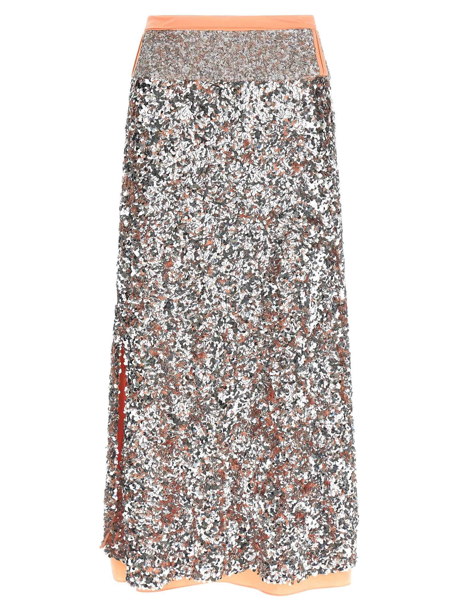 Sequin skirt Silver Polyester
