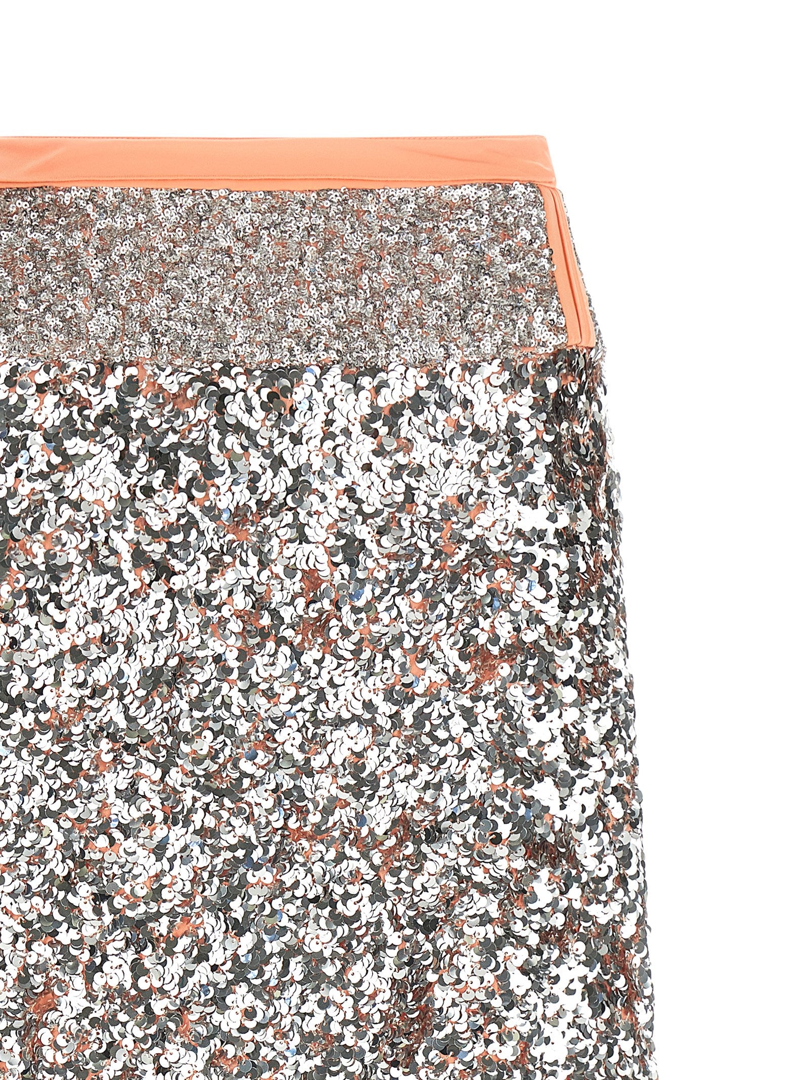 Sequin skirt Silver Polyester