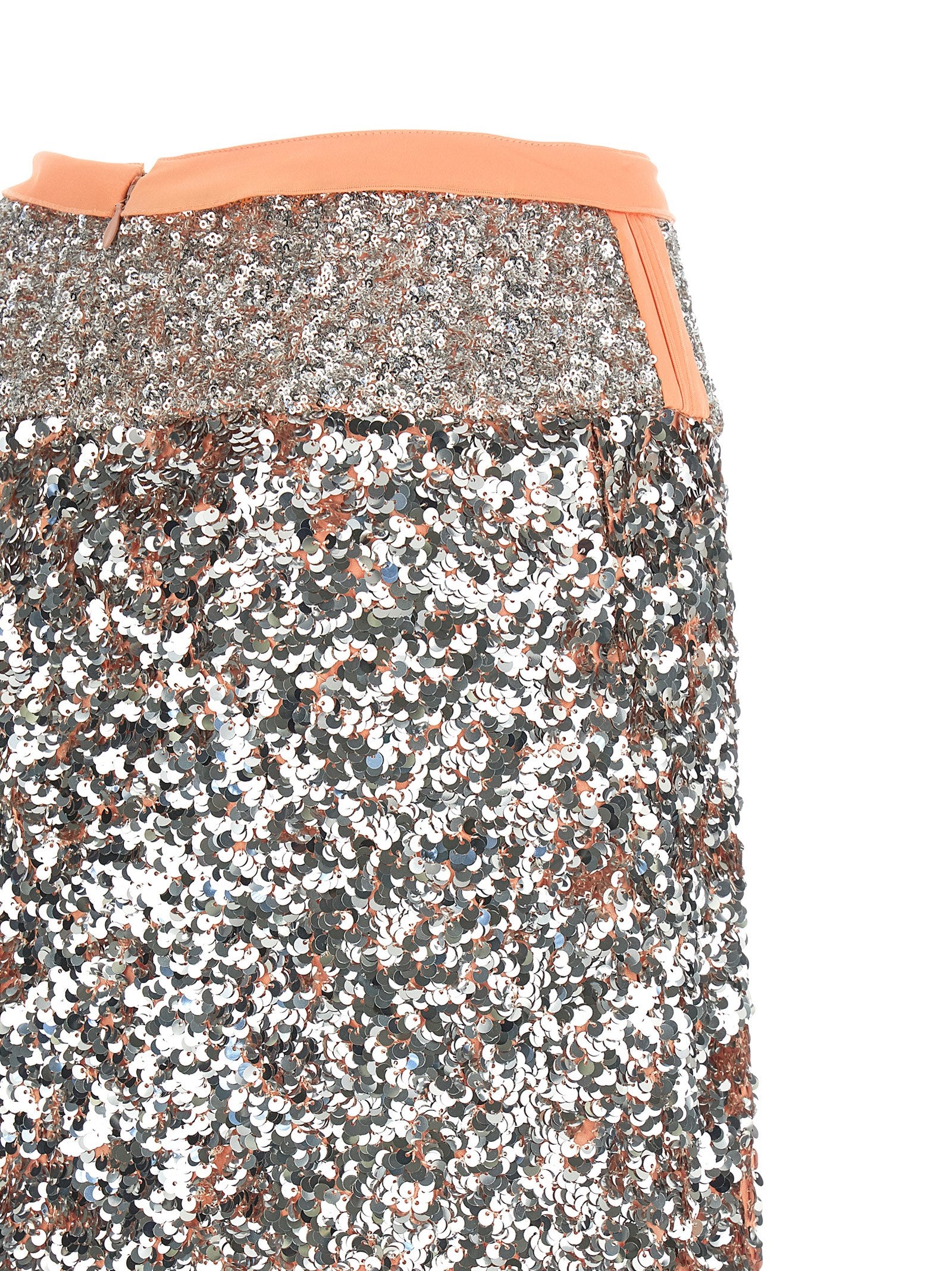 Sequin skirt Silver Polyester