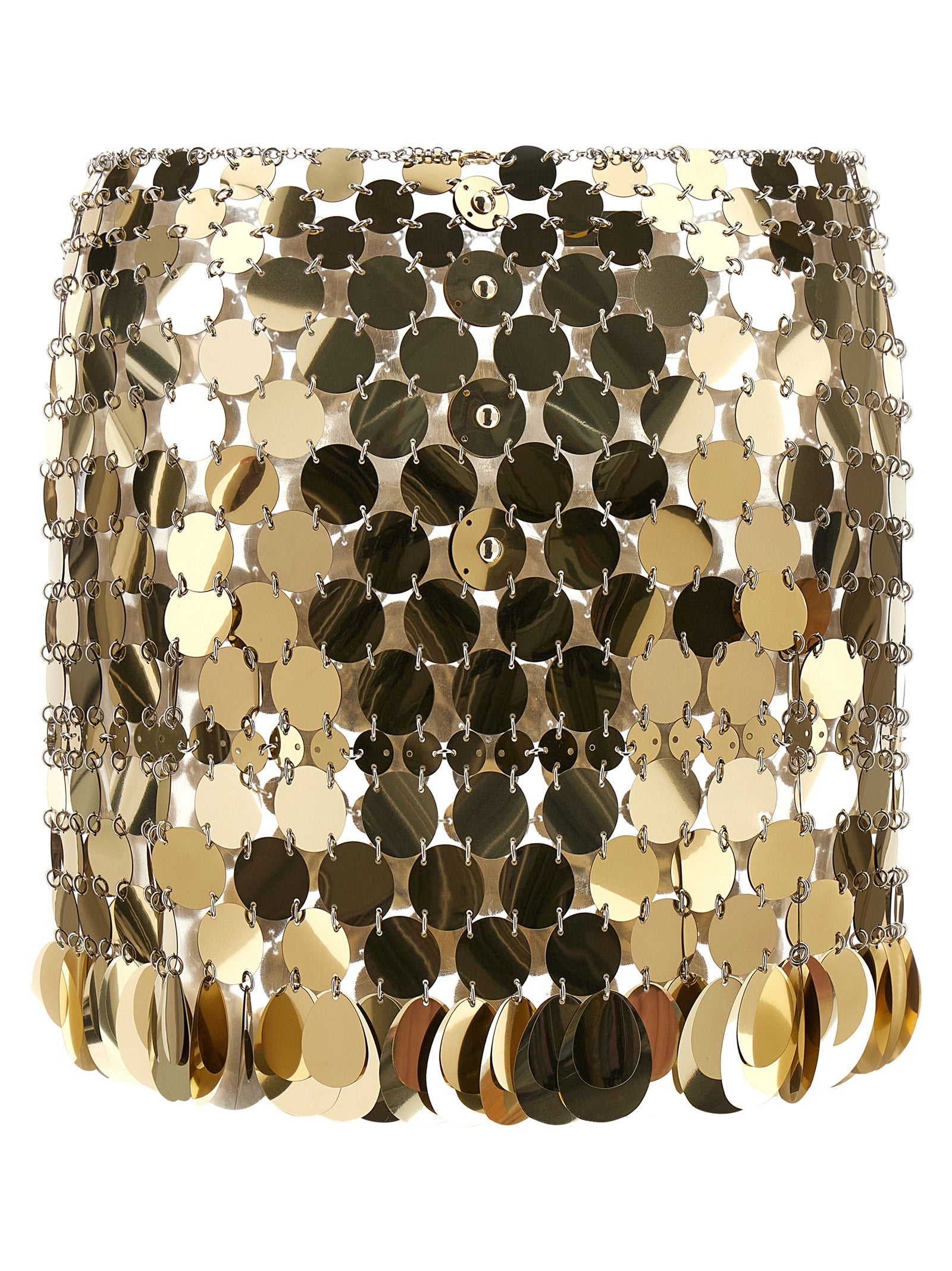 jupe skirt Gold Polyester