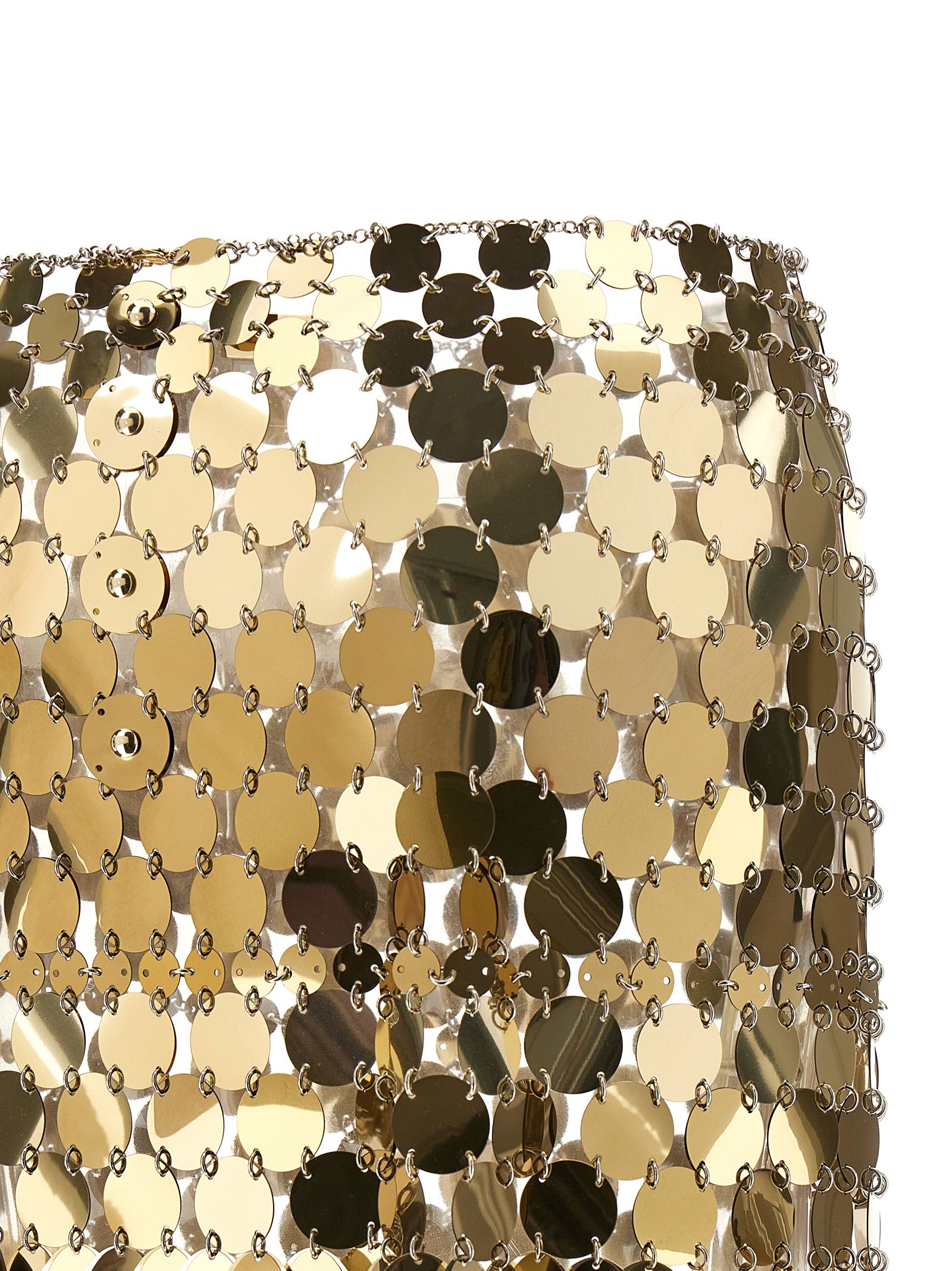 jupe skirt Gold Polyester