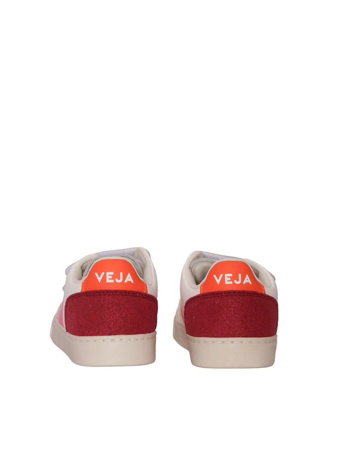 Small V-12 Leather Whi_mult-Marsala Sneakers White Kid