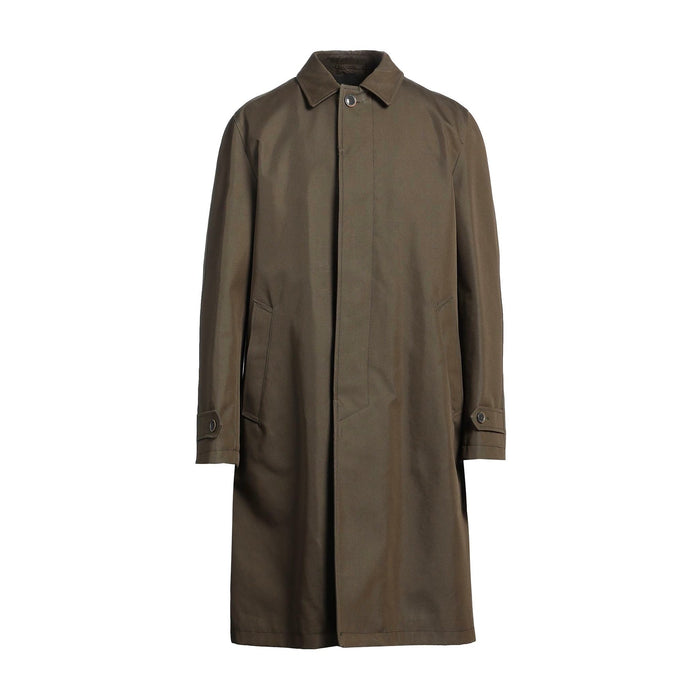 Herno Cotton Coat Green Polyamide