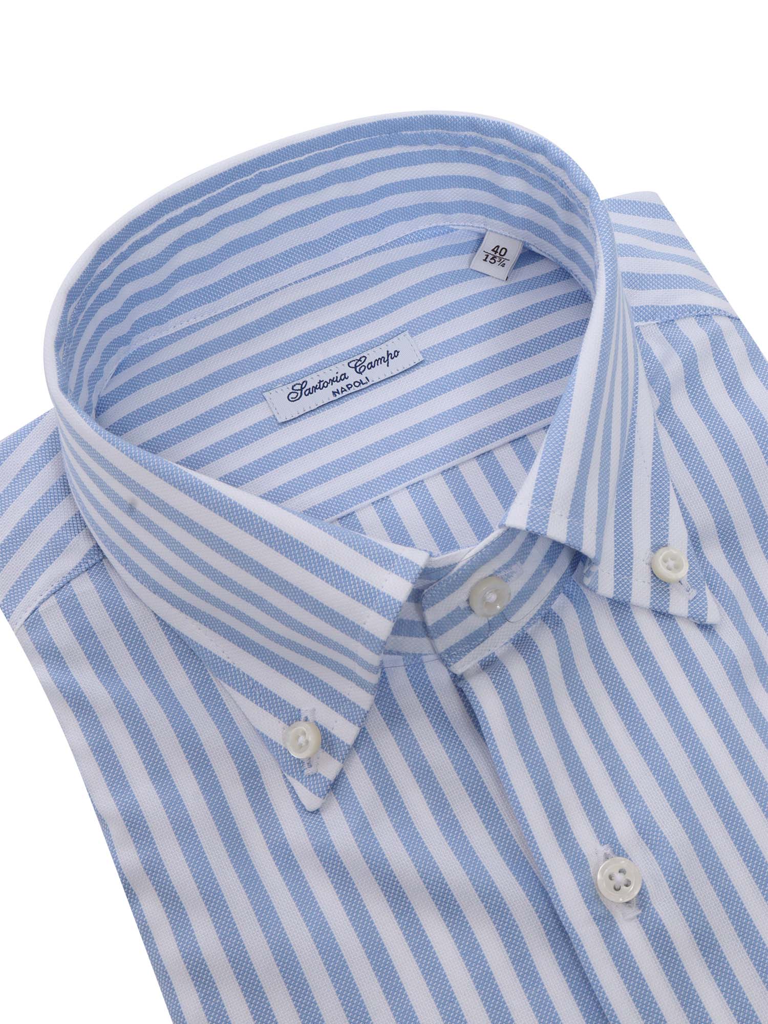 Light blue striped cotton Multicolor Shirt