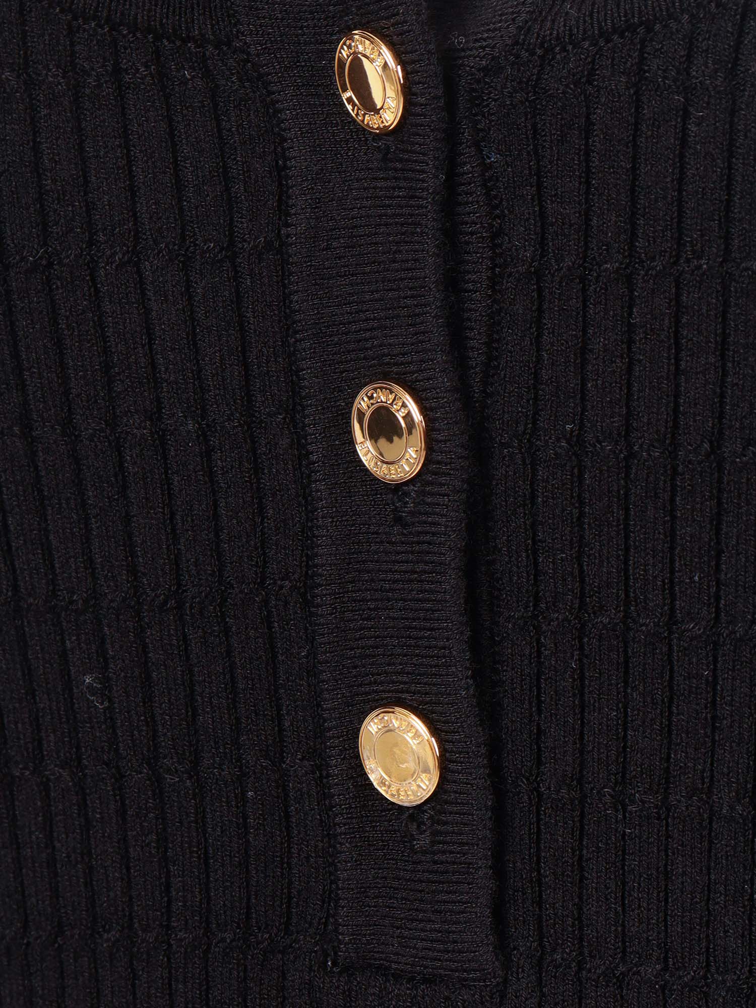 Womans Knitted Top Black Lyocell Polyamide Silk
