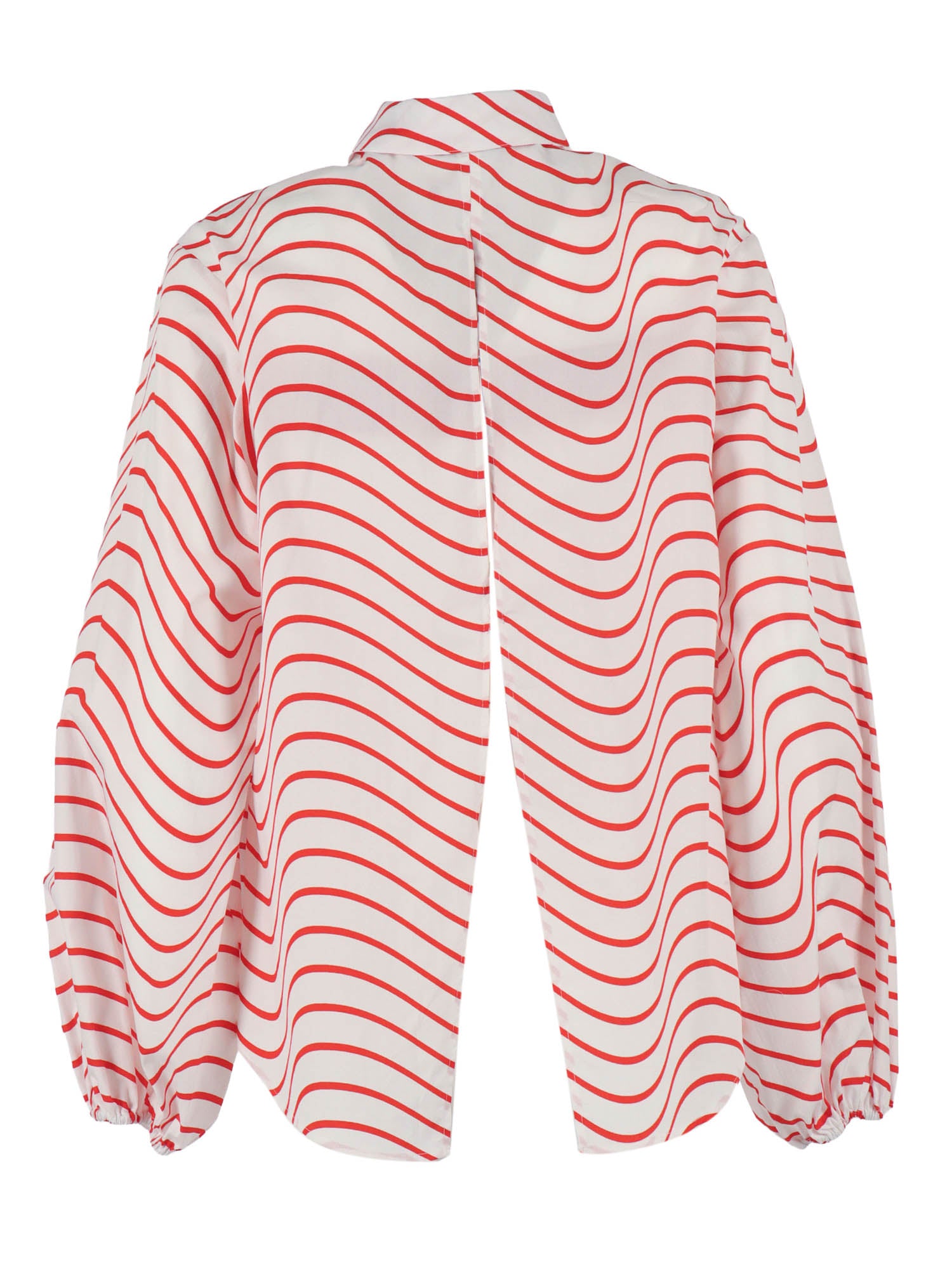 POPLIN SHIRT GIRL Red Cotton
