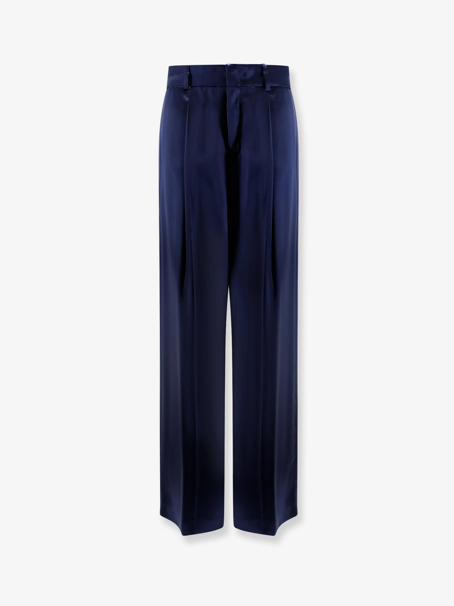 Trousers Satin Blue Cupro