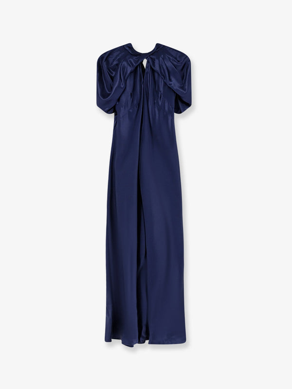 Viscose Long Dress Blue