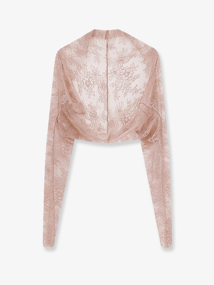 Shrug Lace Pink Polyamide T-shirts & Jerseys