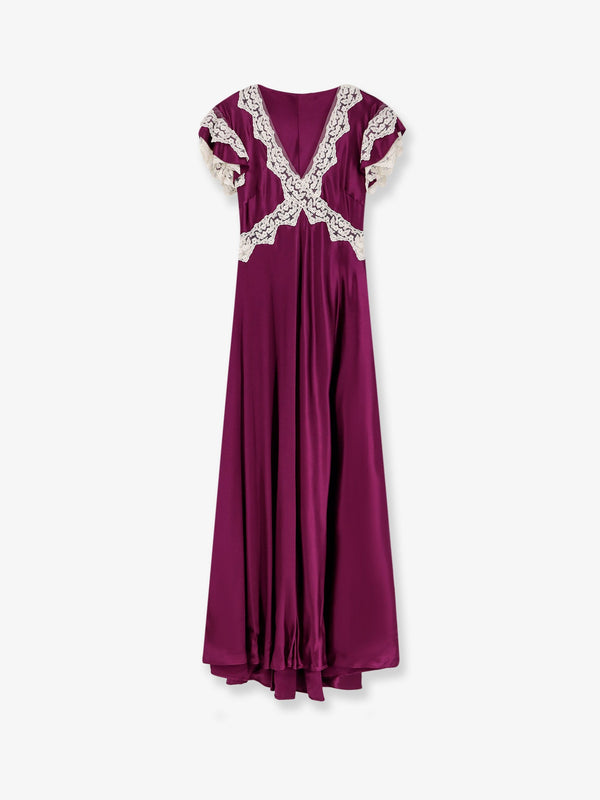 Viscose Long Dress Purple