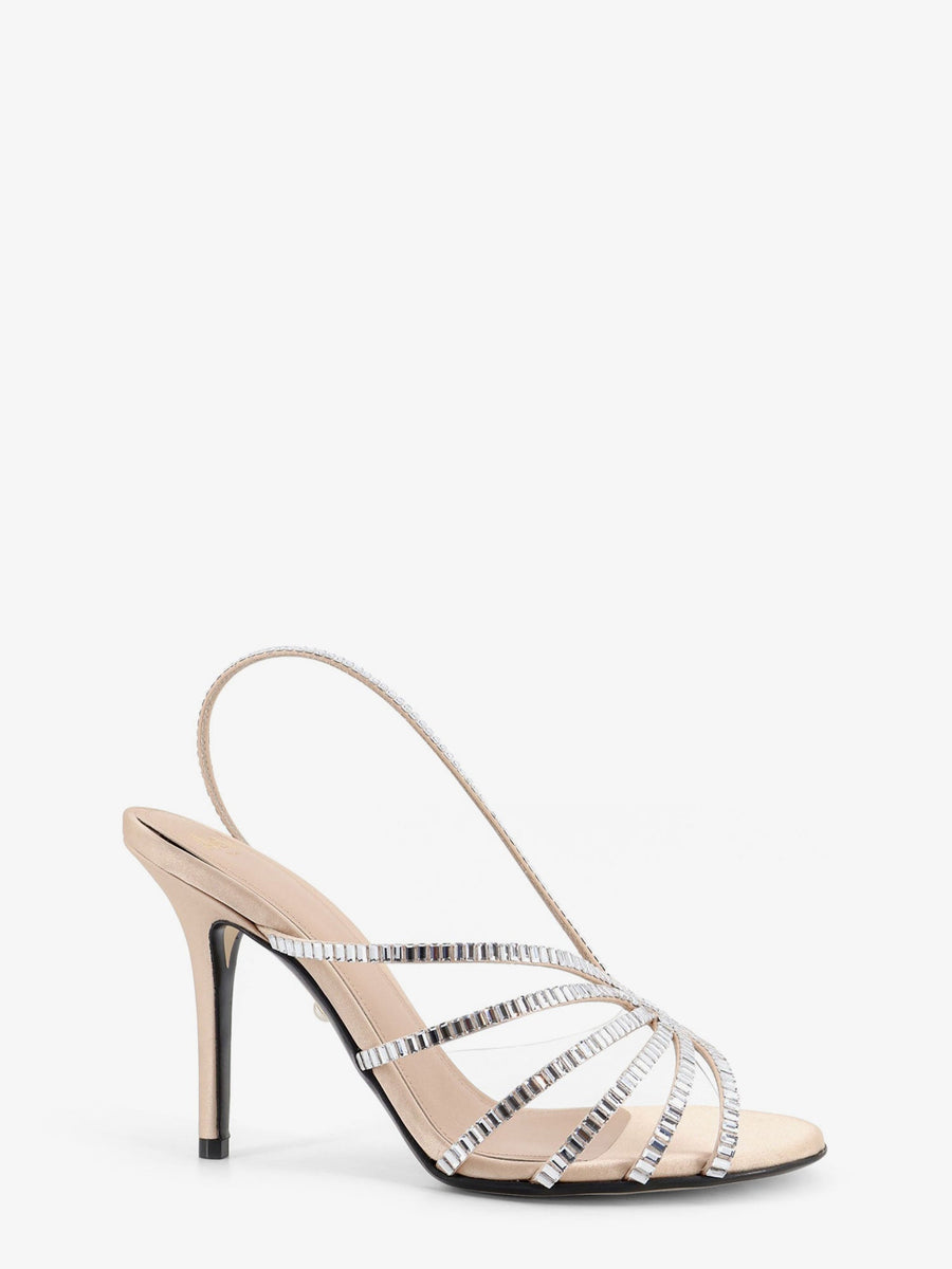Sandals Star Xtal 95 Satin Beige Satin/leather
