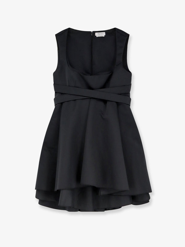 Dress Taffeta Black Polyester