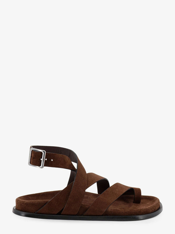 Suede Sandals Brown