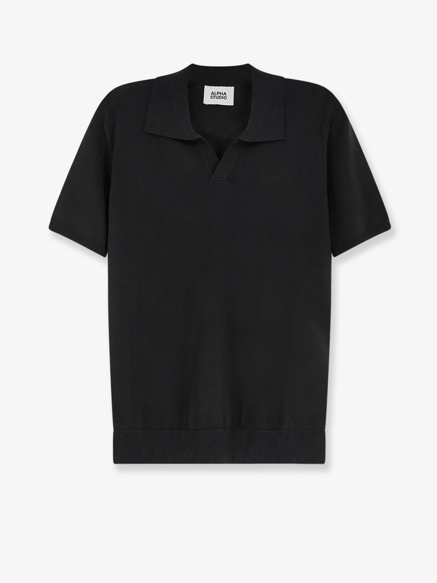 Cotton Polo Shirt Black