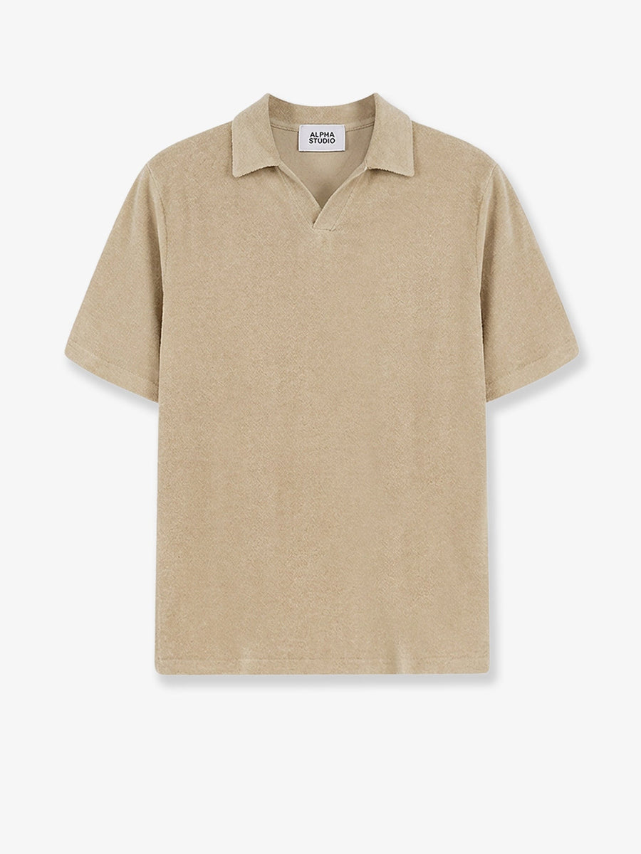 Polo Shirt Linen-Cotton Beige