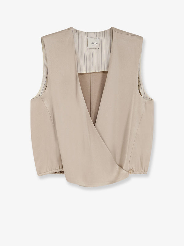 Top Satin Beige Acetate T-shirts & Jerseys