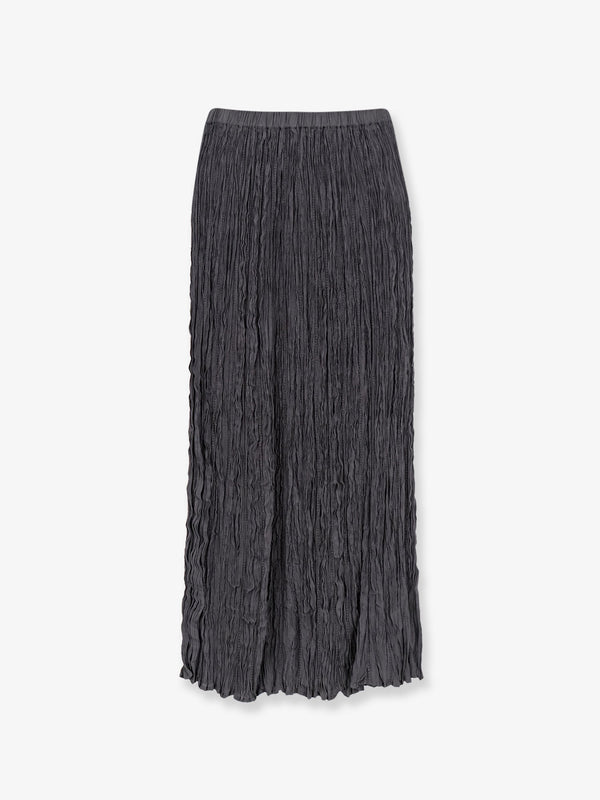 Skirt Wrinkled Viscose Grey