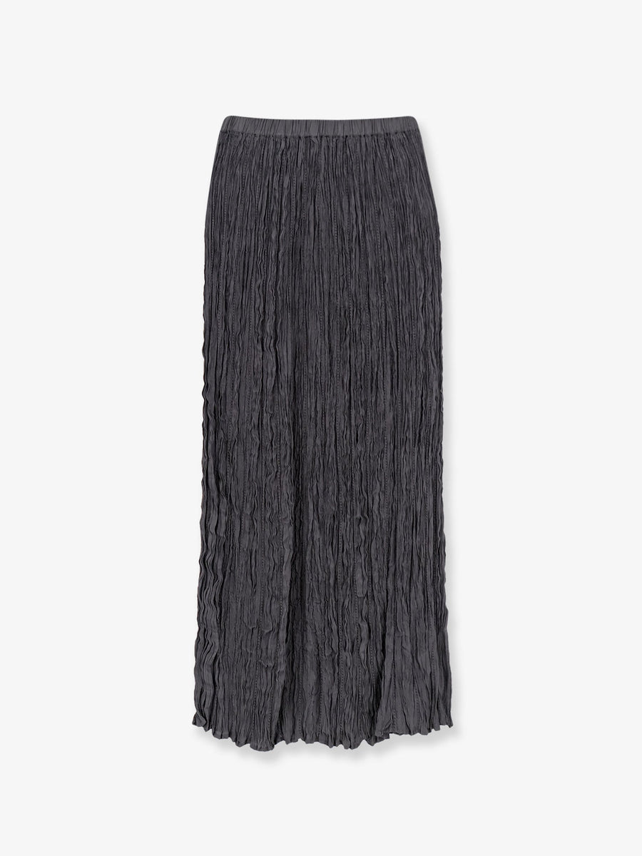 Skirt Wrinkled Viscose Grey