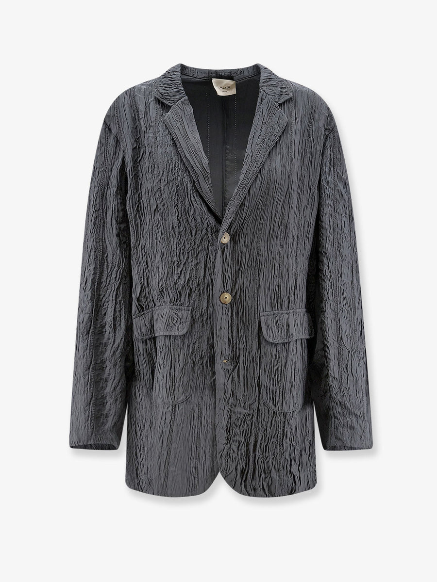 Blazer Wrinkled Grey Viscose Blazers