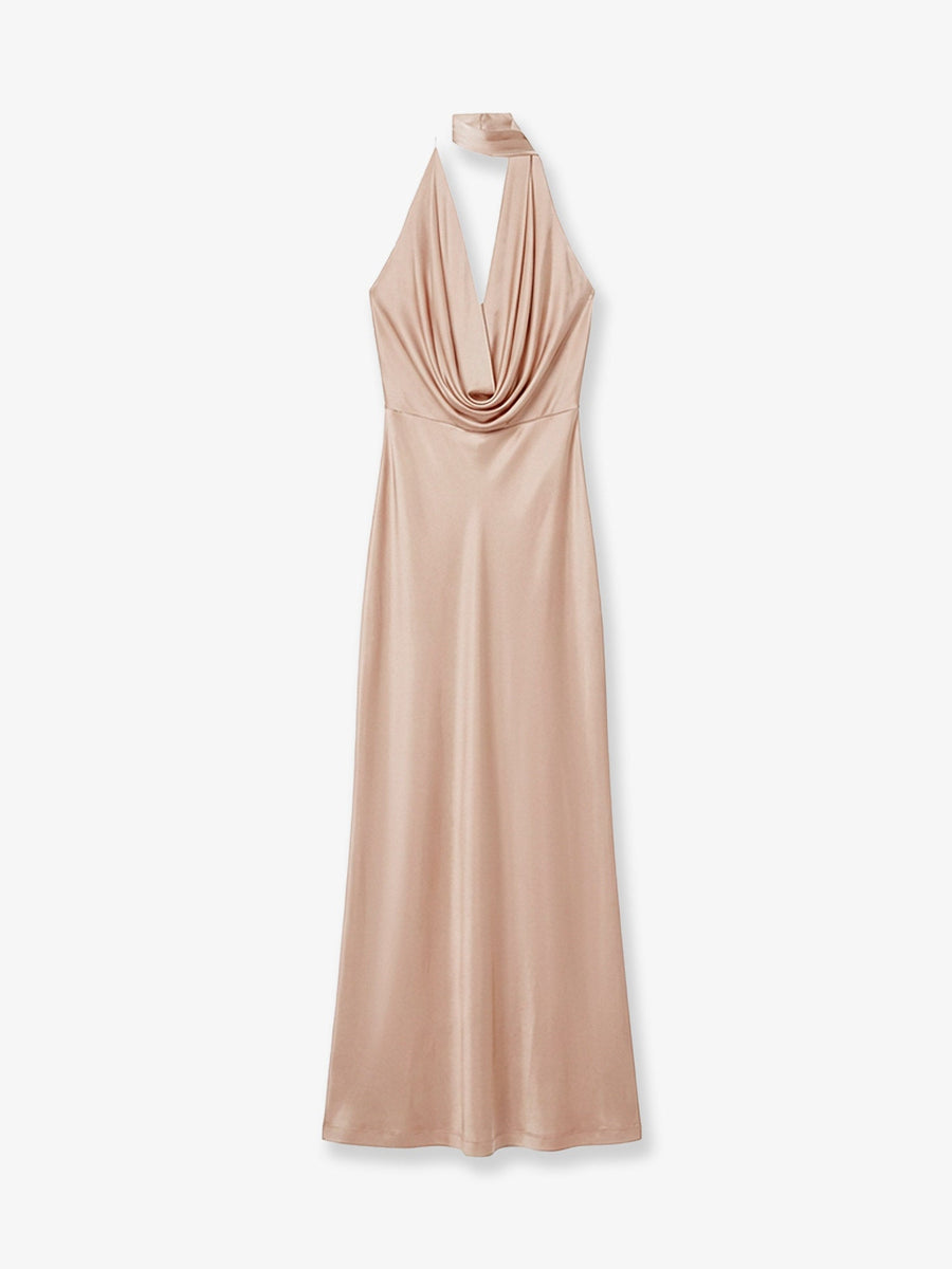 Dress Vivienne Jersey Beige Viscose