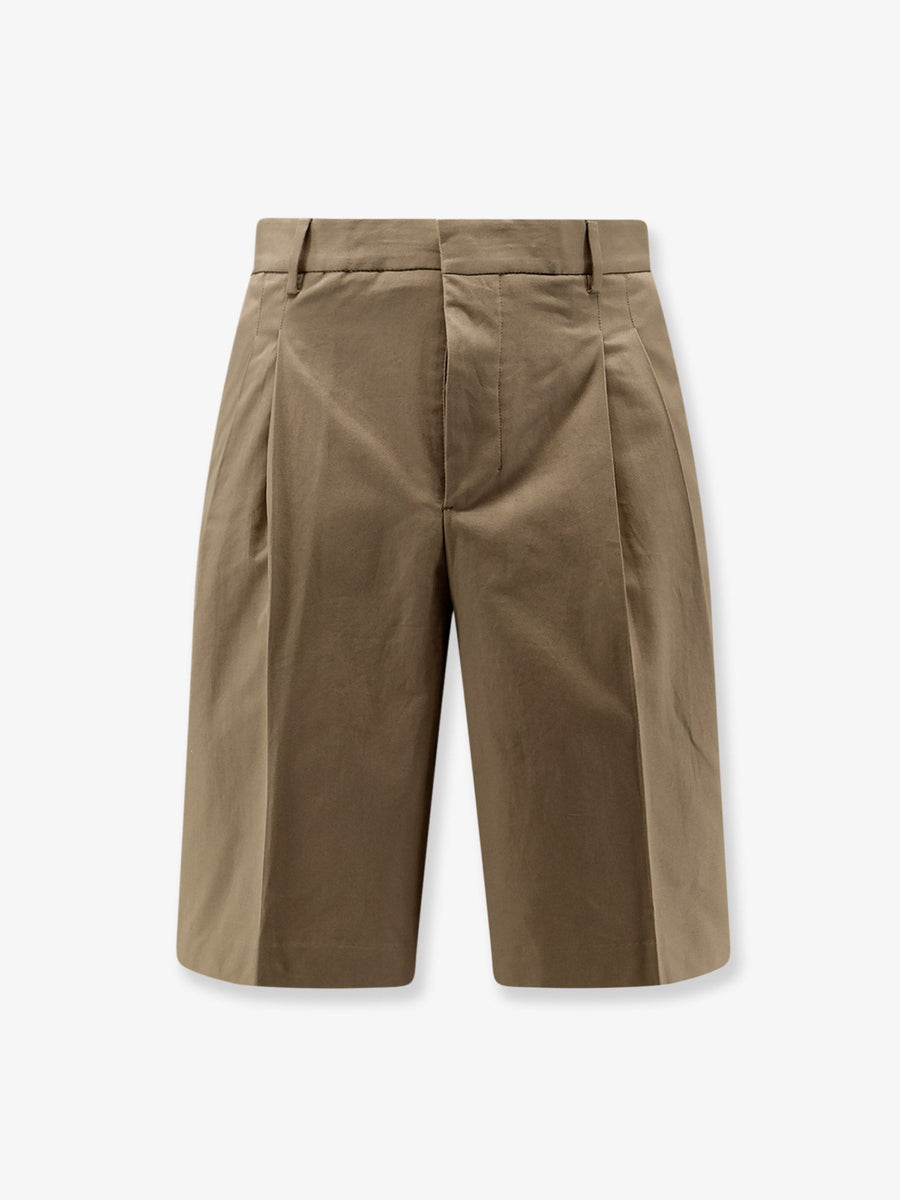 Virgin Wool Shorts Beige