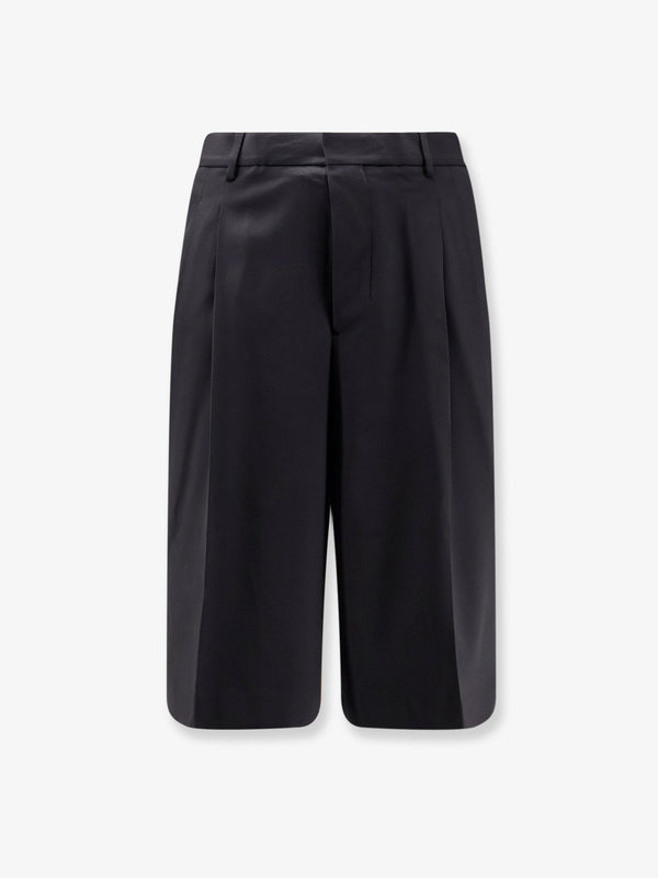 Virgin Wool Shorts Black
