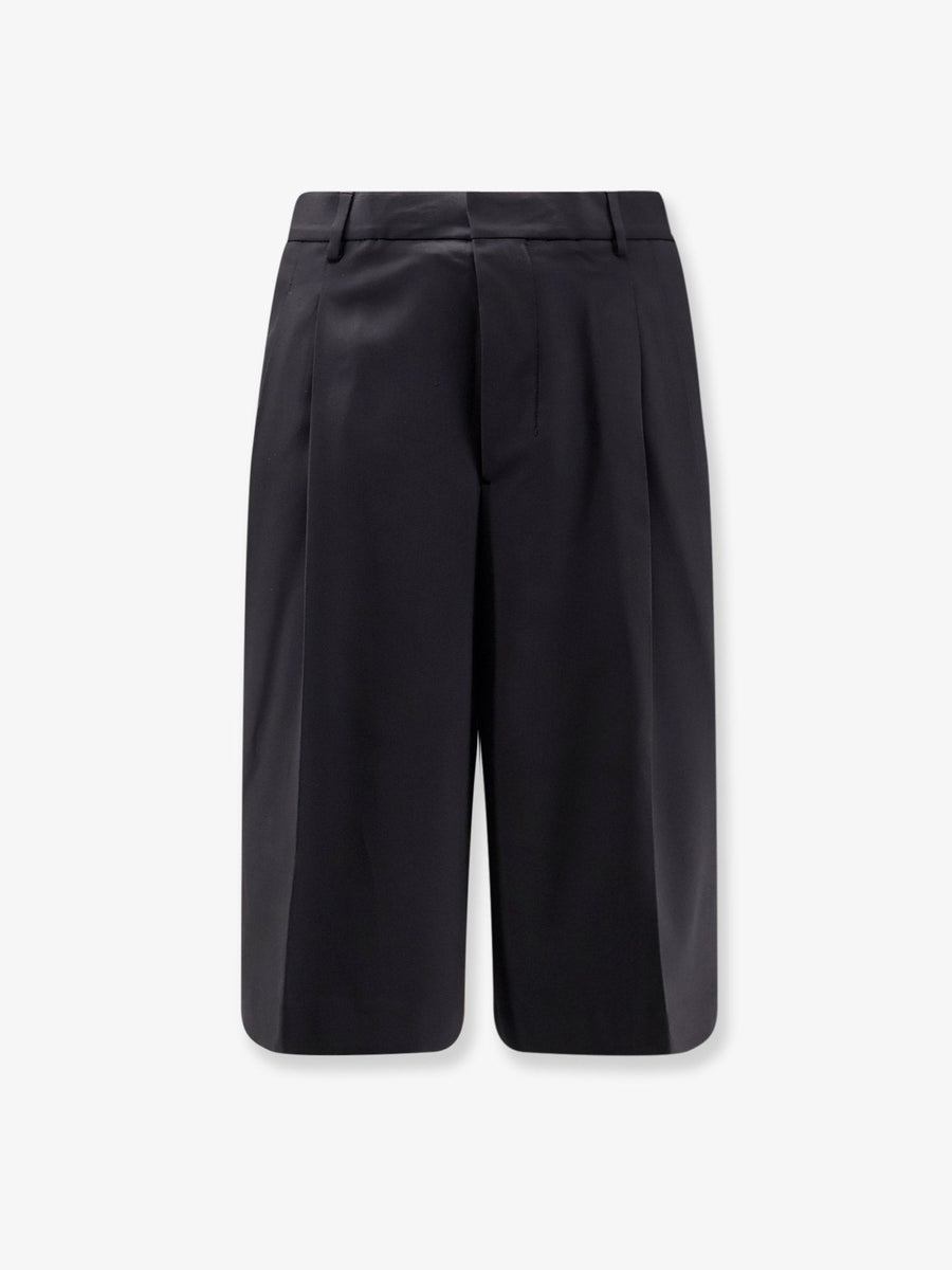 Virgin Wool Shorts Black